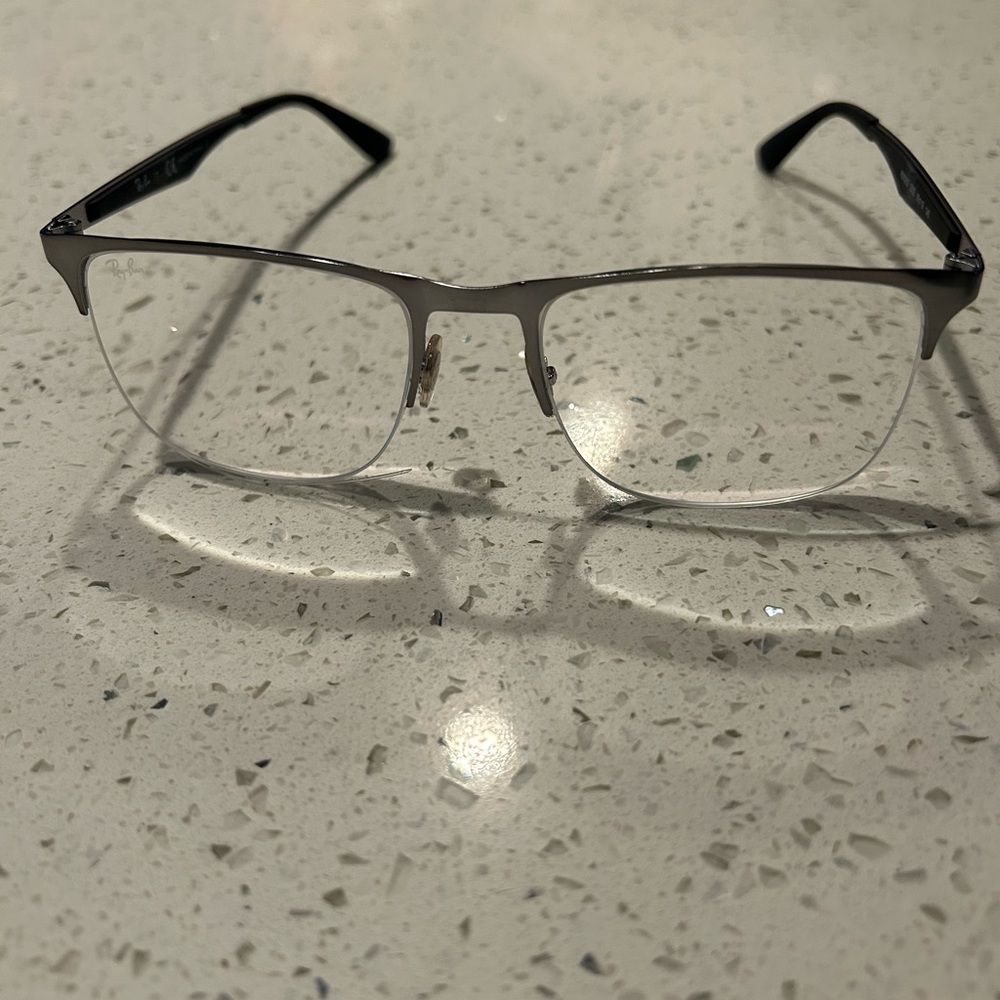 Ray-Ban Black and Silver Glasses